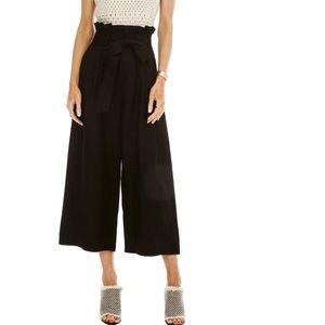 astr the label deema linen blend paperbag pant
